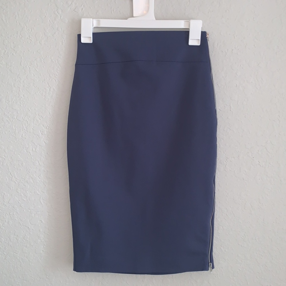 Express High Waisted Zip Side Pencil Skirt